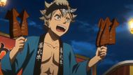 Asta is helping Yami by calling customers to the stall (Image Source: Studio Pierrot)