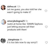 The internet reacts to Justin's post. (Image via Instagram/@justinbieber)