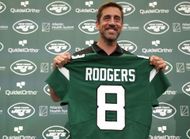 New York Jets Introduce Quarterback Aaron Rodgers - Source: Getty Photo by Elsa