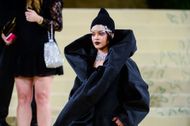 Rihanna at The 2021 Met Gala Celebrating In America: A Lexicon Of Fashion - Street Sightings - Source: Getty