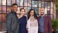 Sean Dominic (Nate), Christel Khalil (Lily), Mishael Morgan (Amanda), and Bryton James (Devon) are together on The Young and the Restless l Image: JPI