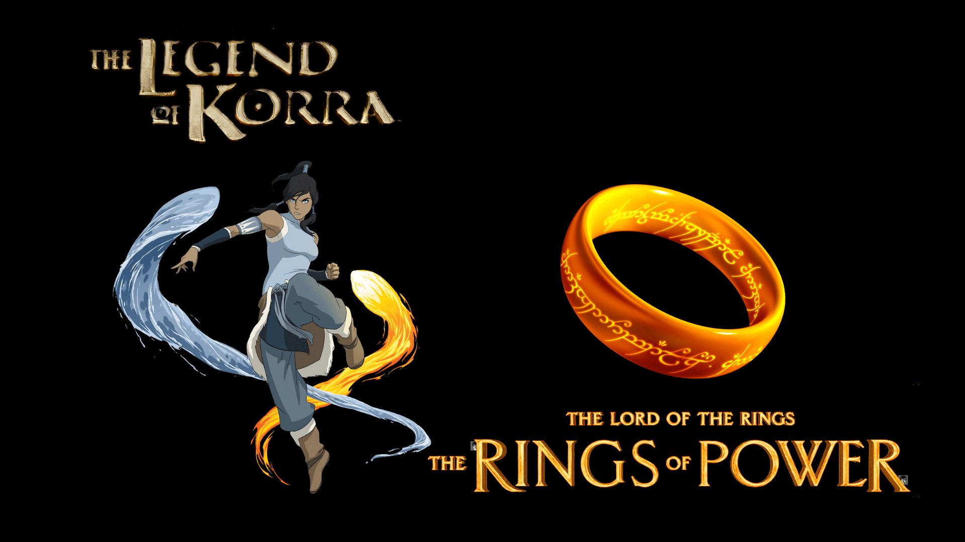 Korra + The One Ring | Images via Nickelodeon/Prime Video | Collage by: Beatrix Kondo of Soap Central