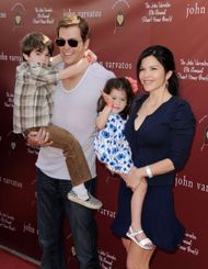 Lauren Sánchez, Patrick Whitesell, Evan and Ella (Image via Getty)