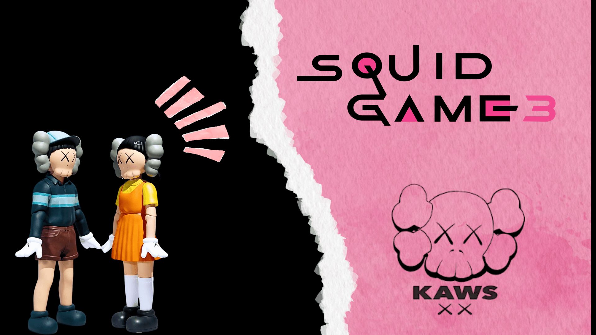 Chol-su and Young-hee by KAWS | Image via: Kaws | Collage by: Beatrix Kondo of Soap Central