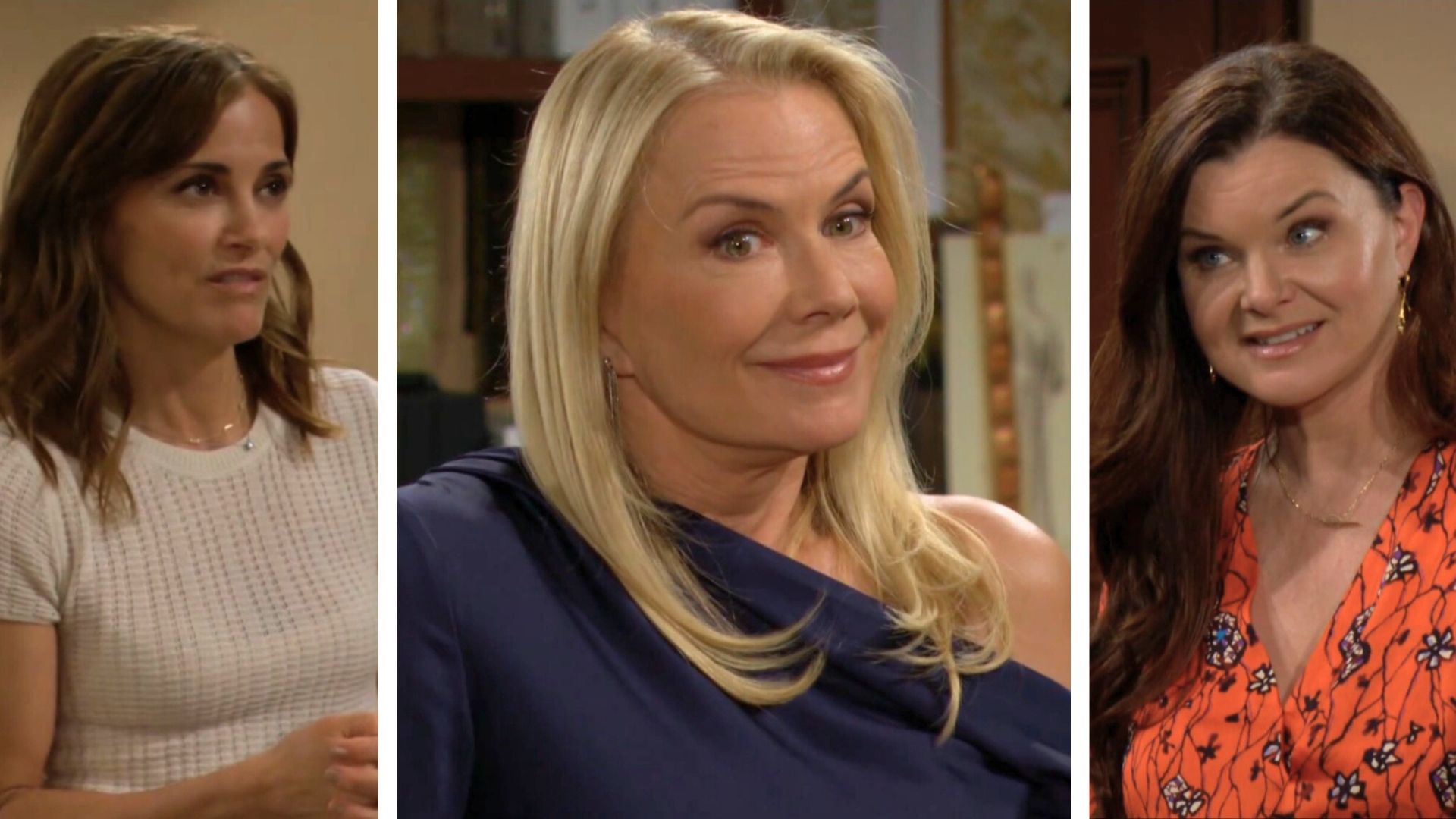 Taylor, Brooke, and Katie think Ridge is jealous of Nick on The Bold and the Beautiufl | Image: CBS