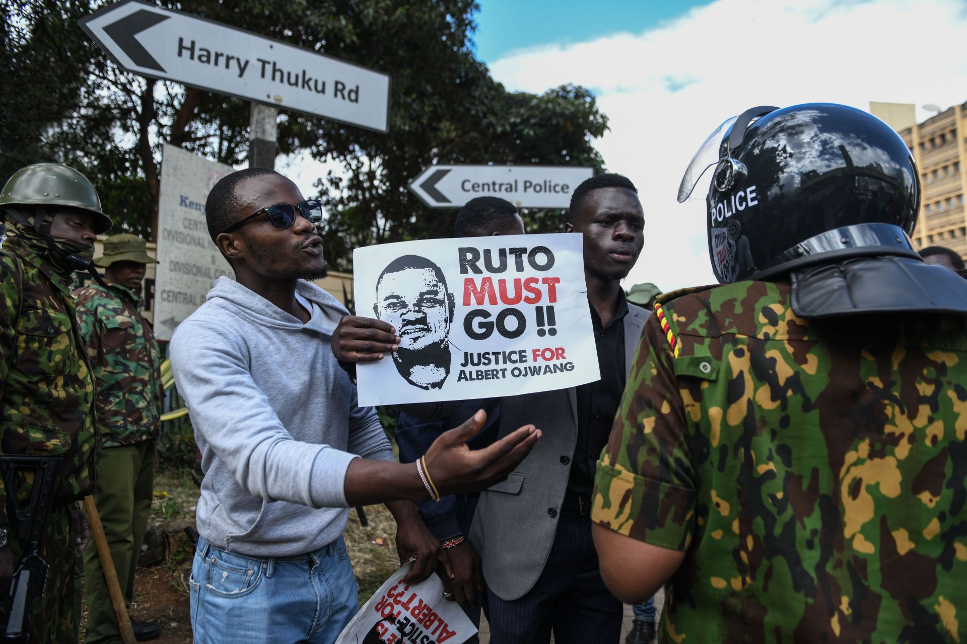 Kenyan demonstrators stage an anti-government protest in Nairobi - Source: Getty