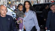 Rihanna and son Riot attend the AWGE Menswear Spring/Summer 2026 show