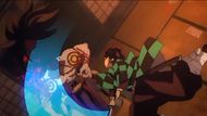 Tanjiro beheads Kyogai (Image Source: Studio Ufotable)