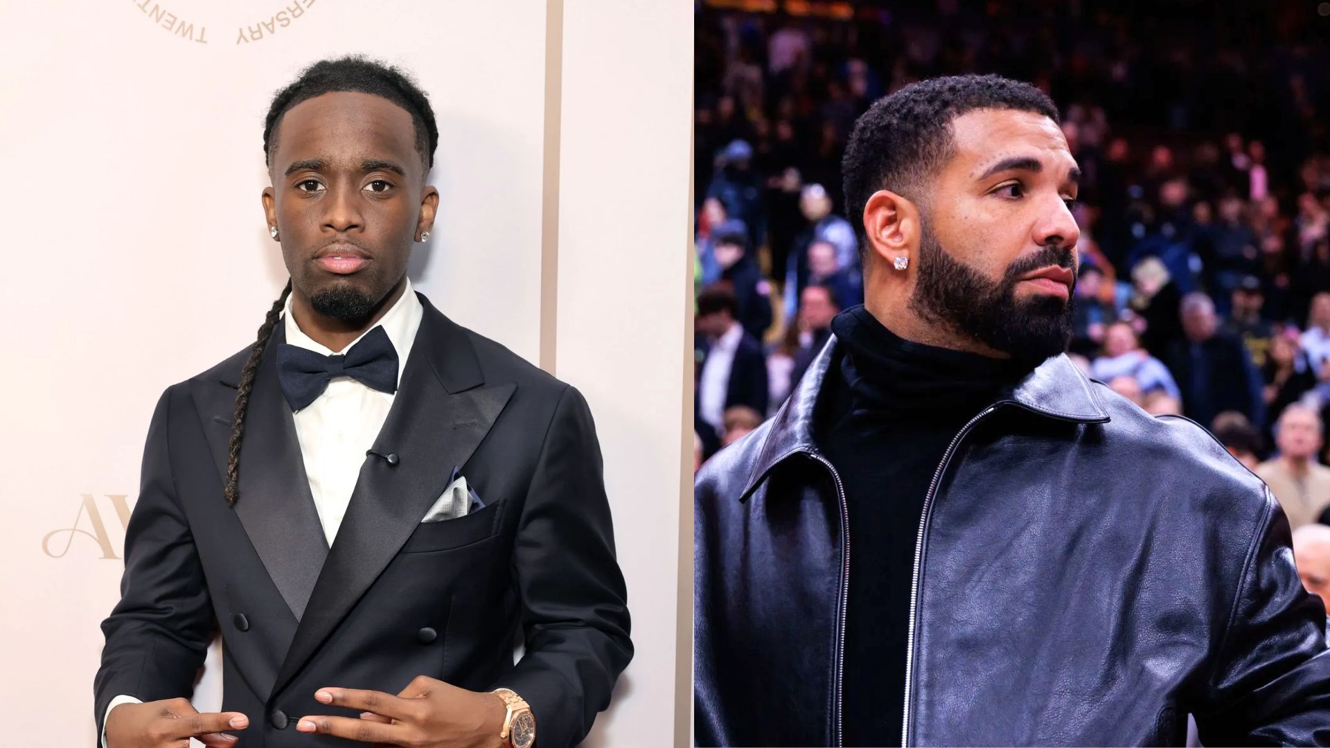 Kai Cenat Announces June 12 Livestream with Drake via Instagram Story (Images via Getty)