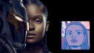 Natalie from the comics + Image from Ironheart, the series | Images via: Marvel | Collage by: Beatrix Kondo of Soap Central