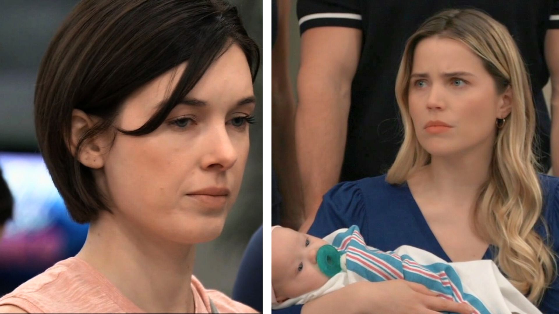 Willow sees Sasha and the baby as they were leaving the hospital on General Hospital. | Image: ABC|