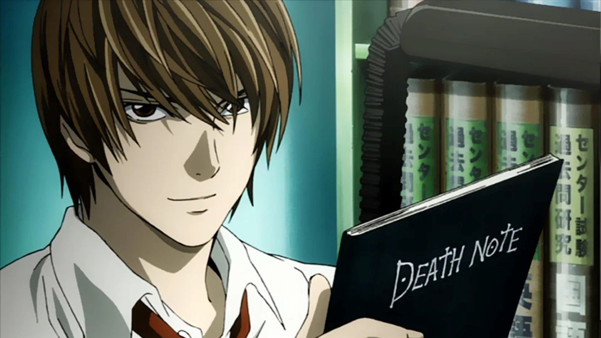 Light Yagami holding a Death Note (Image Credit: Studio Madhouse)