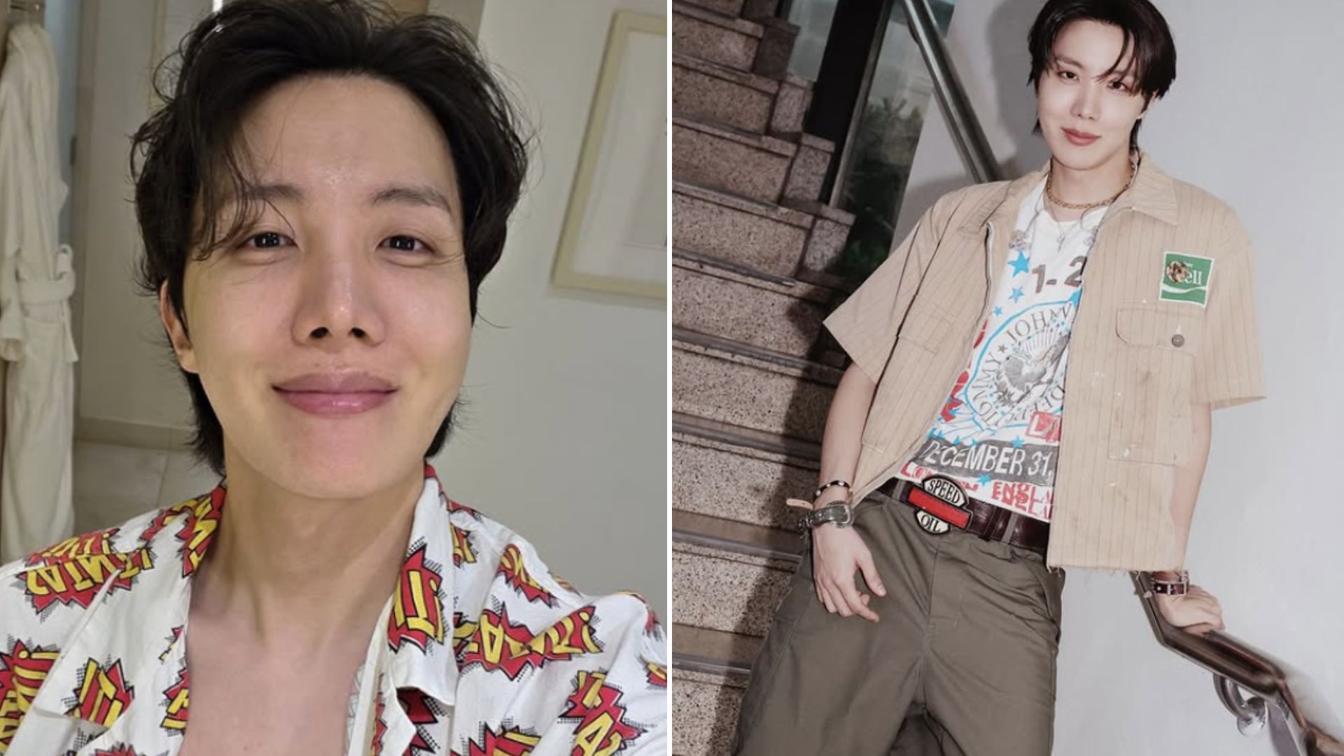 BTS&rsquo; J-Hope&rsquo;s look as he arrives for Louis Vuitton SS26 Menswear Fashion Show