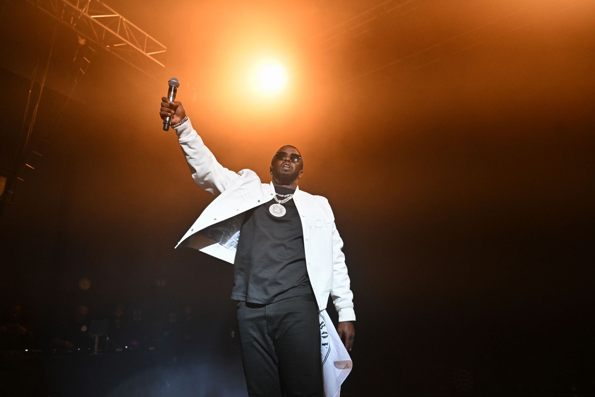 Giggs And Diddy Perform At O2 Shepherd