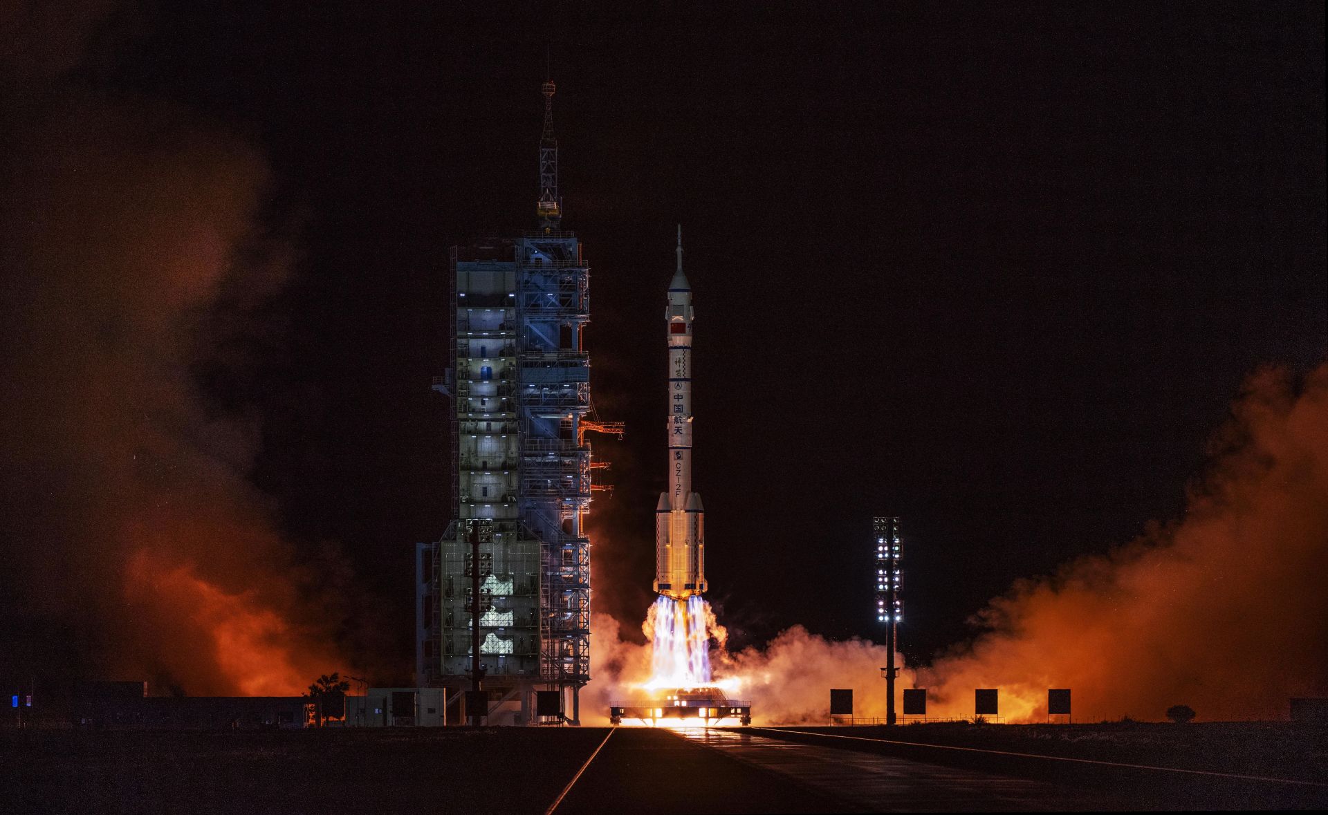 China Launches Longest Crewed Mission to New Space Station - Source: Getty