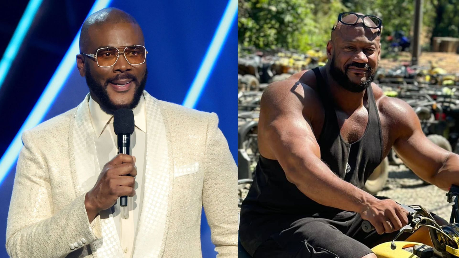 Tyler Perry (L) and Walter Lee Hampton (R) (Images via Getty and Facebook/Walter Lee Hampton II)