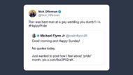 Nick Offerman's stern reply to Flynn Jr. (Image via X/@Nick_Offerman)
