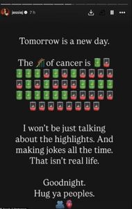 The Screenshot of the story Source: Instagram @jessiej