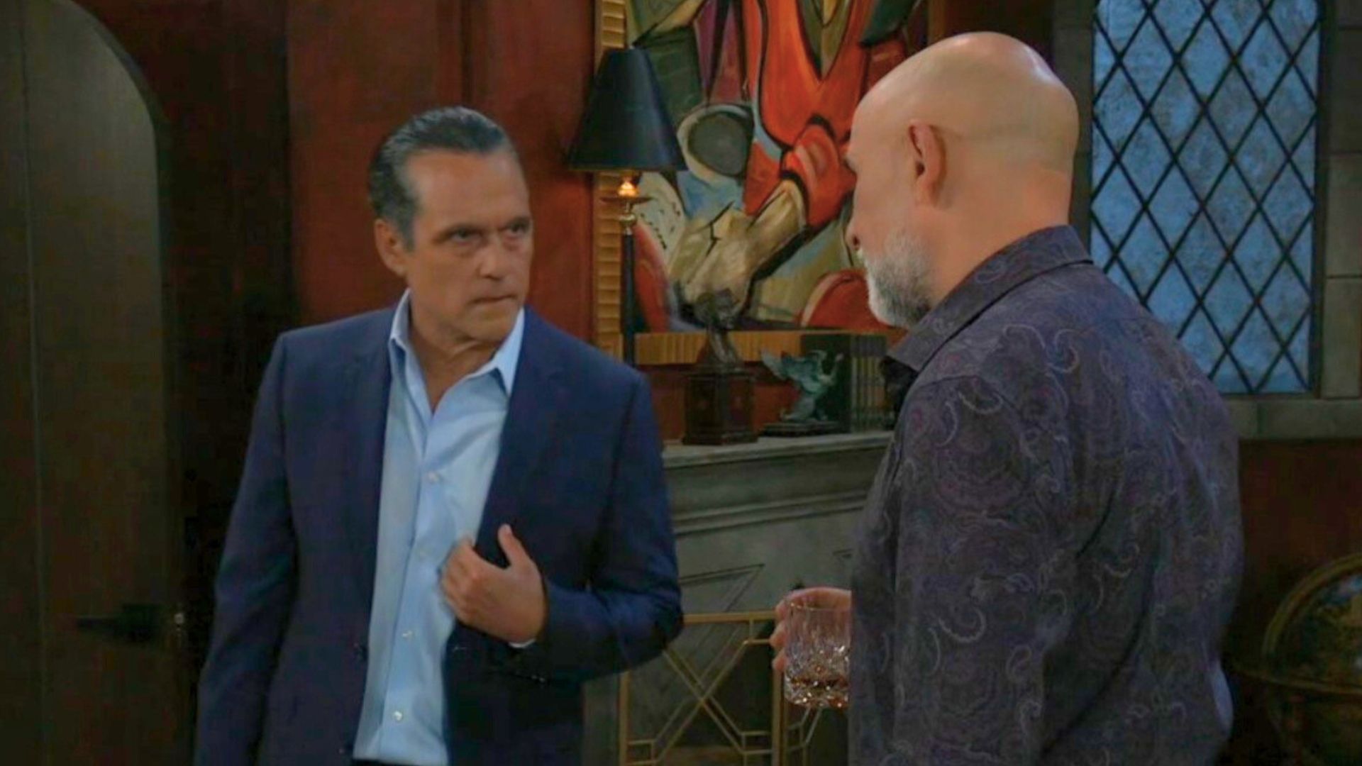 Sonny and Sidwell meet man-to-man on General Hospital. | Image: ABC|