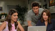 Electra, Finn, and Steffy watch Will and Luna in horror | Image: ABC