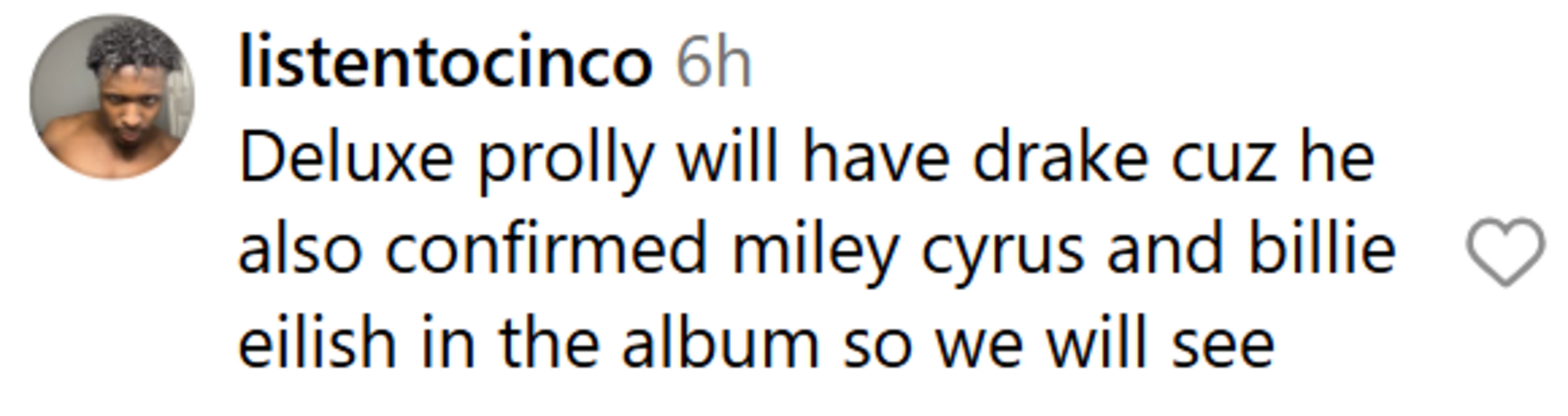 Fans react to the Tha Carter VI tracklist. (Image via Instagram/@liltunechi)