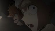 Emma and Norman's terrified faces (Image Source: Studio CloverWorks)
