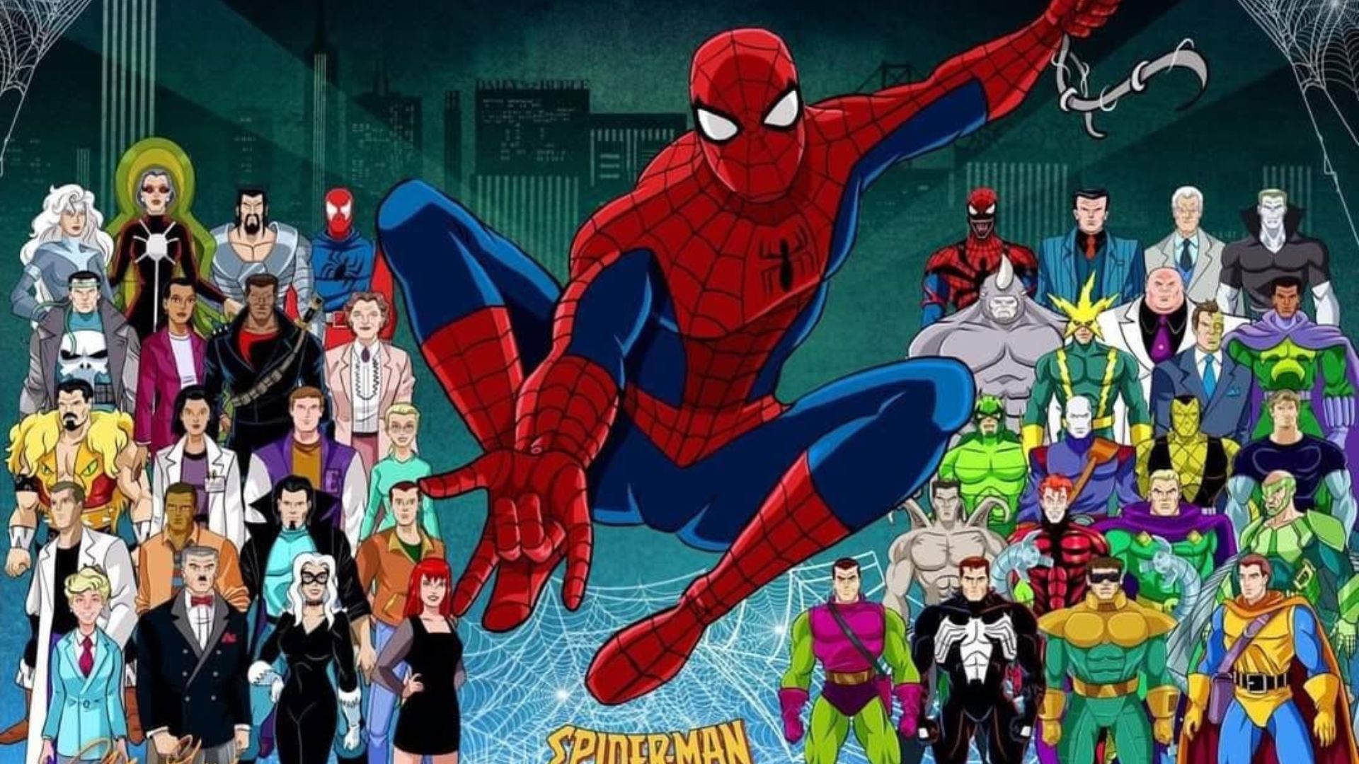 A promo art of Spider-Man: The Animated Series | Image Source: @johnsemperjr Instagram handle