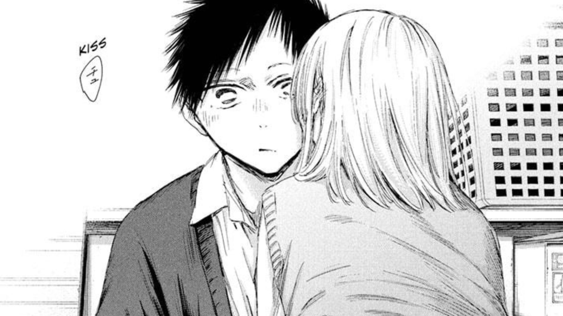 Chinatsu kisses Taiki as seen in Blue Box chapter 198 
