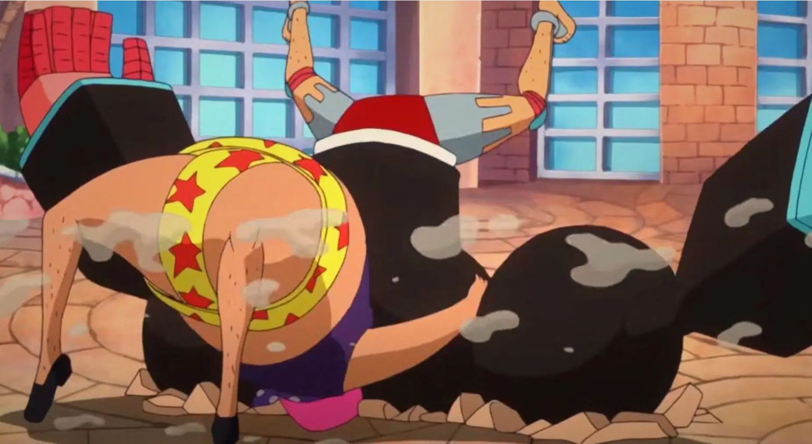Franky fighting against Senor Pink (Image credit: Toei Animation)