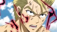 Laxus uses Megaton Dark Red Lightning (Image Source: Studio A-1 Pictures)