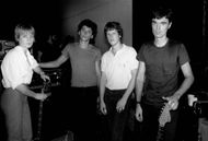 Photo of Chris FRANTZ and TALKING HEADS and David BYRNE and Jerry HARRISON - Source: Getty