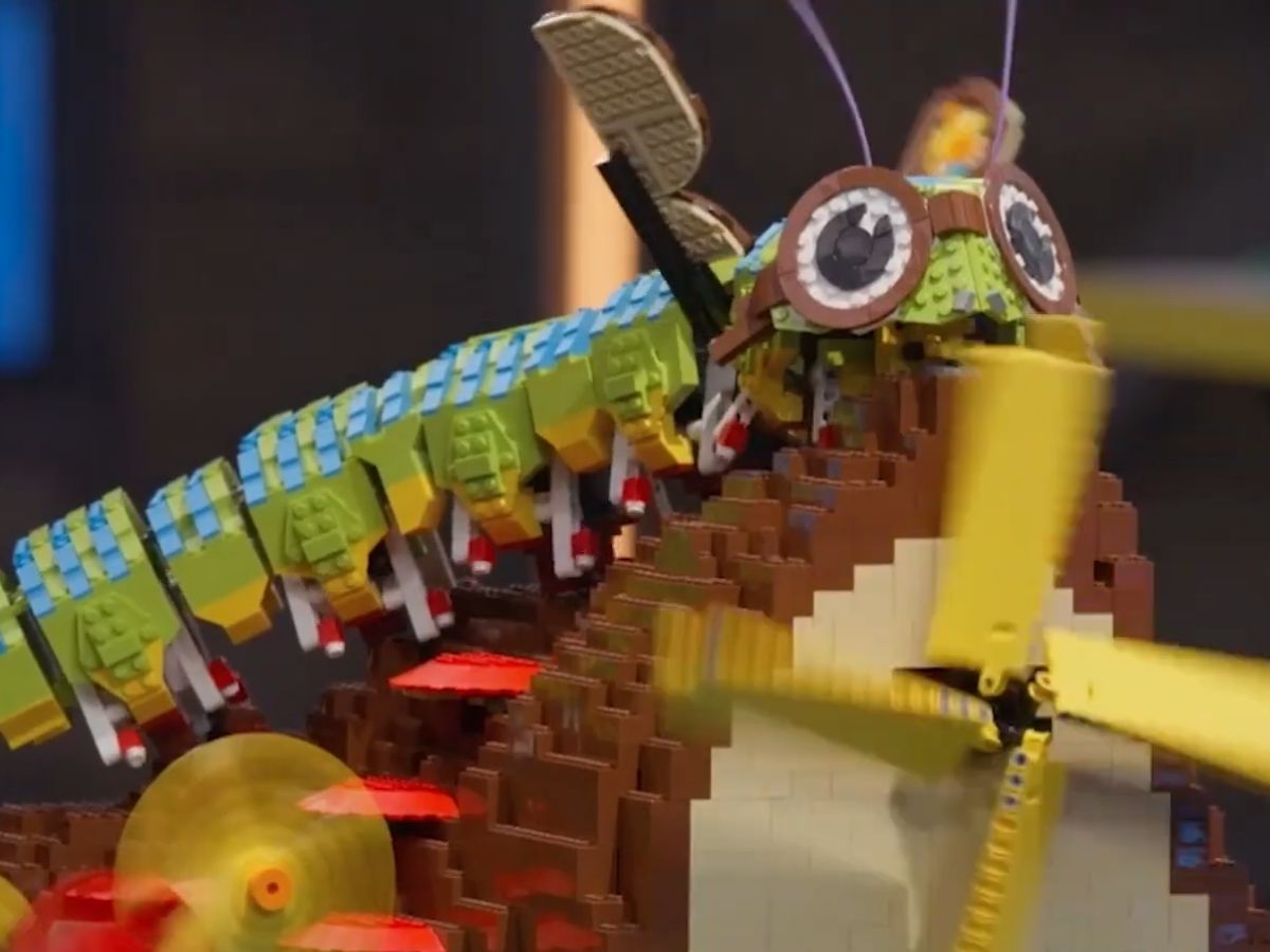 A LEGO masterpiece. Image via Youtube /@LEGO Masters Australia