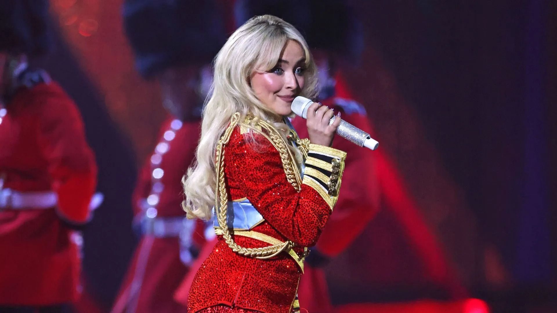 Sabrina Carpenter performs at The BRIT Awards 2025 at The The O2 Arena - Source: Getty