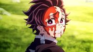 Tanjiro after defeating an Upper Moon (Image Source: Studio Ufotable)