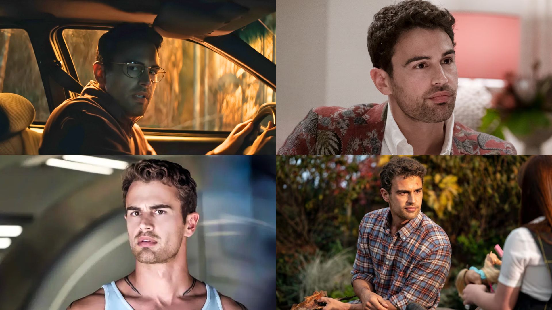 Theo James movies and TV shows | Images via Apple TV and HBO