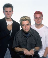 Green Day (l-r): Mike Dirnt, Billie Joe Armstrong, Tré Cool - Source: Getty