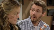 Hope, Liam, and his bottle of medication on The Bold and the Beautiful | Image: CBS