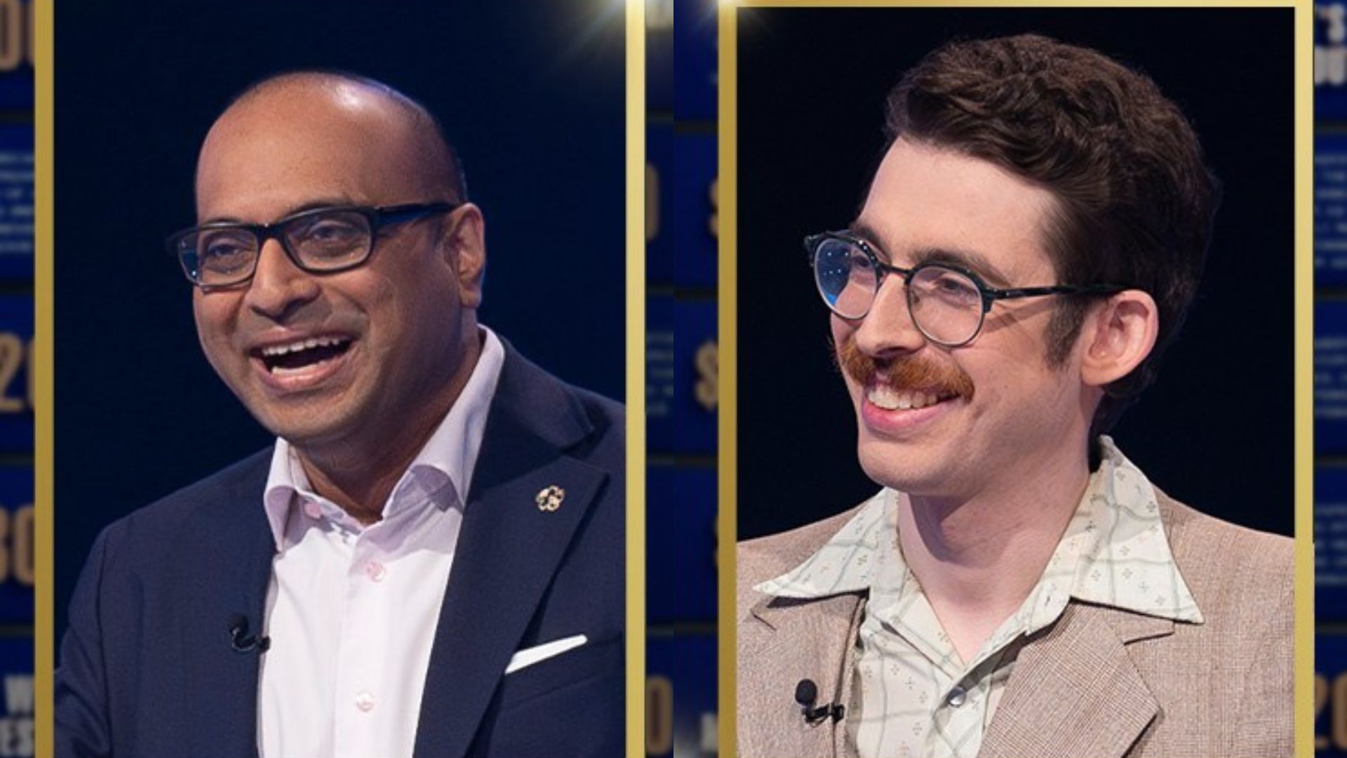 Jeopardy! Masters Season 3 winner, Yogesh Raut and contestant, Hirsch Issac | Image via Instagram/ @jeopardymasters