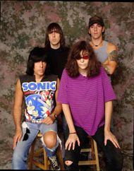 Photo of Johnny RAMONE and RAMONES and C.J. RAMONE and Joey RAMONE - Source: Getty