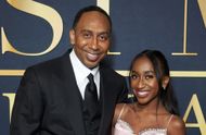 On December 07, 2022, Stephen A. Smith and Samantha Smith attended the Hollywood Athletic Club's premiere of Peacock's "The Best Man: The Final Chapters" in Hollywood, California. (Photo by Unique Nicole/WireImage)