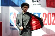 Dylan Harper at 2025 NBA Draft - Round One (Image via Getty)