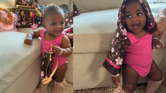 Cardi B shares first photos of daughter Blossom's face and sweet new family  portraits