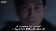 Gi-Hun in Squid Game Season 3 / Final Games Trailer / (Image Via. Netflix, YouTube)