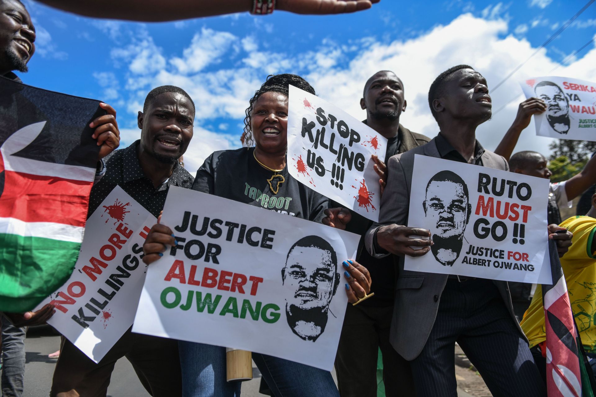 Kenyan demonstrators stage an anti-government protest in Nairobi - Source: Getty