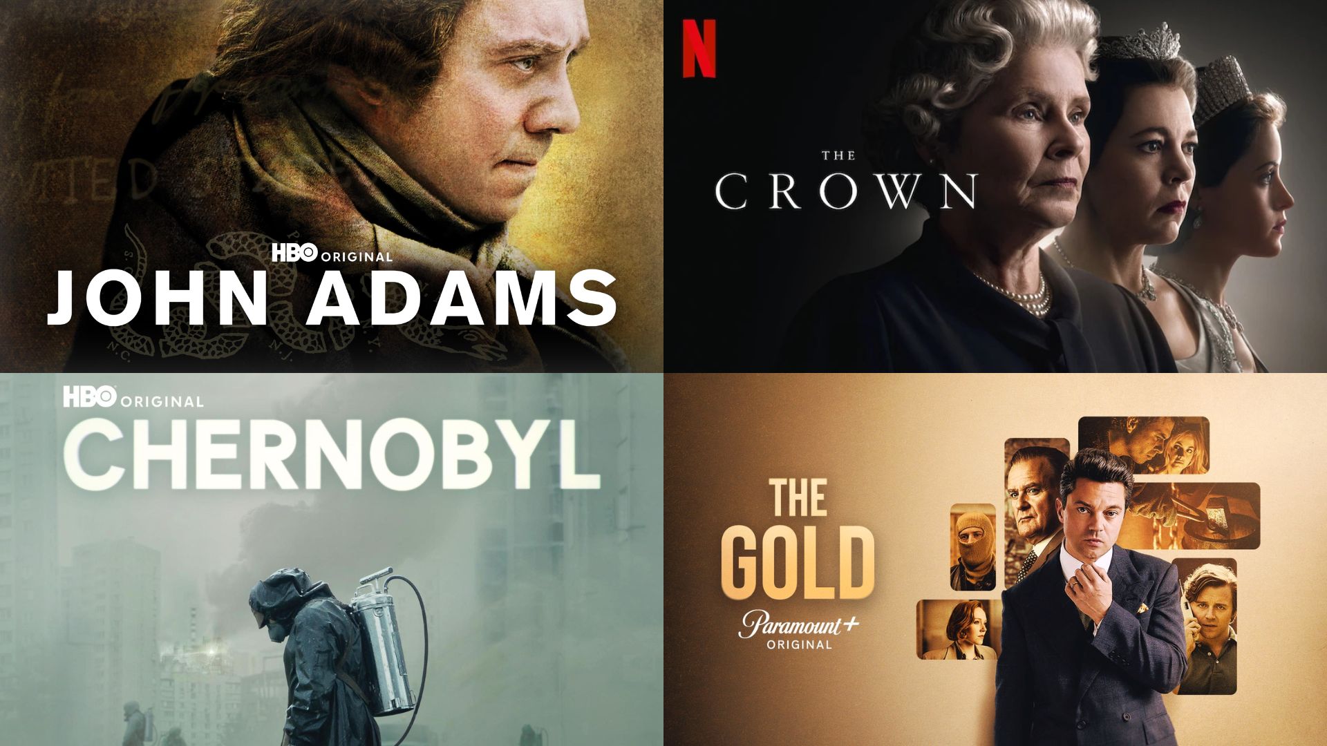 TV shows inspired by true historical events | Images via Prime Video and Netflix 