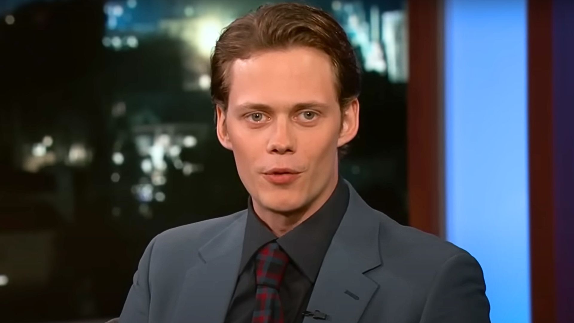 Bill Skarsgard didn&rsquo;t want to play The Kid in Castle Rock (Image via Jimmy Kimmel Live)