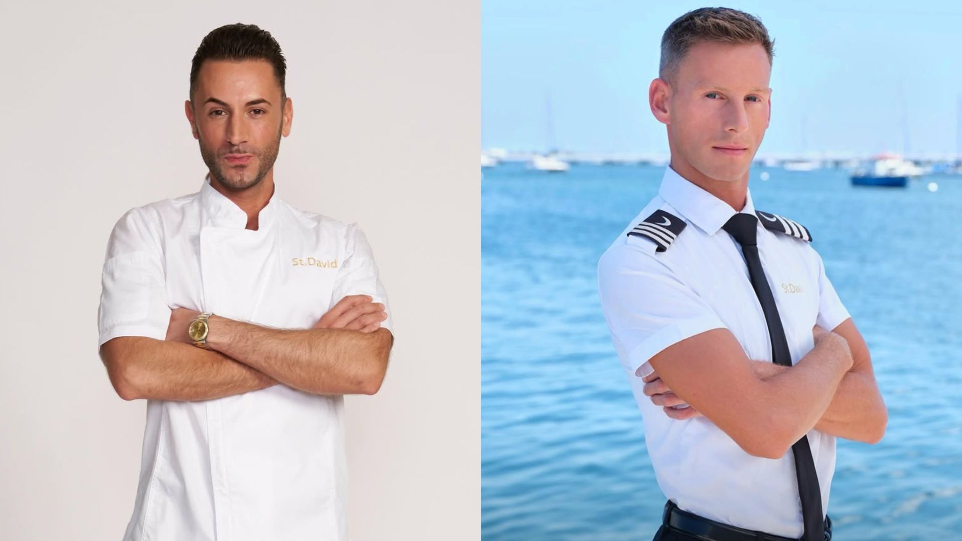 Chef Anthony and Fraser from Below Deck Season 12 | Image via Instagram/ @anothony_iracane_ @fraserolender