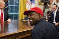 Kanye West at WH (Image via Getty)