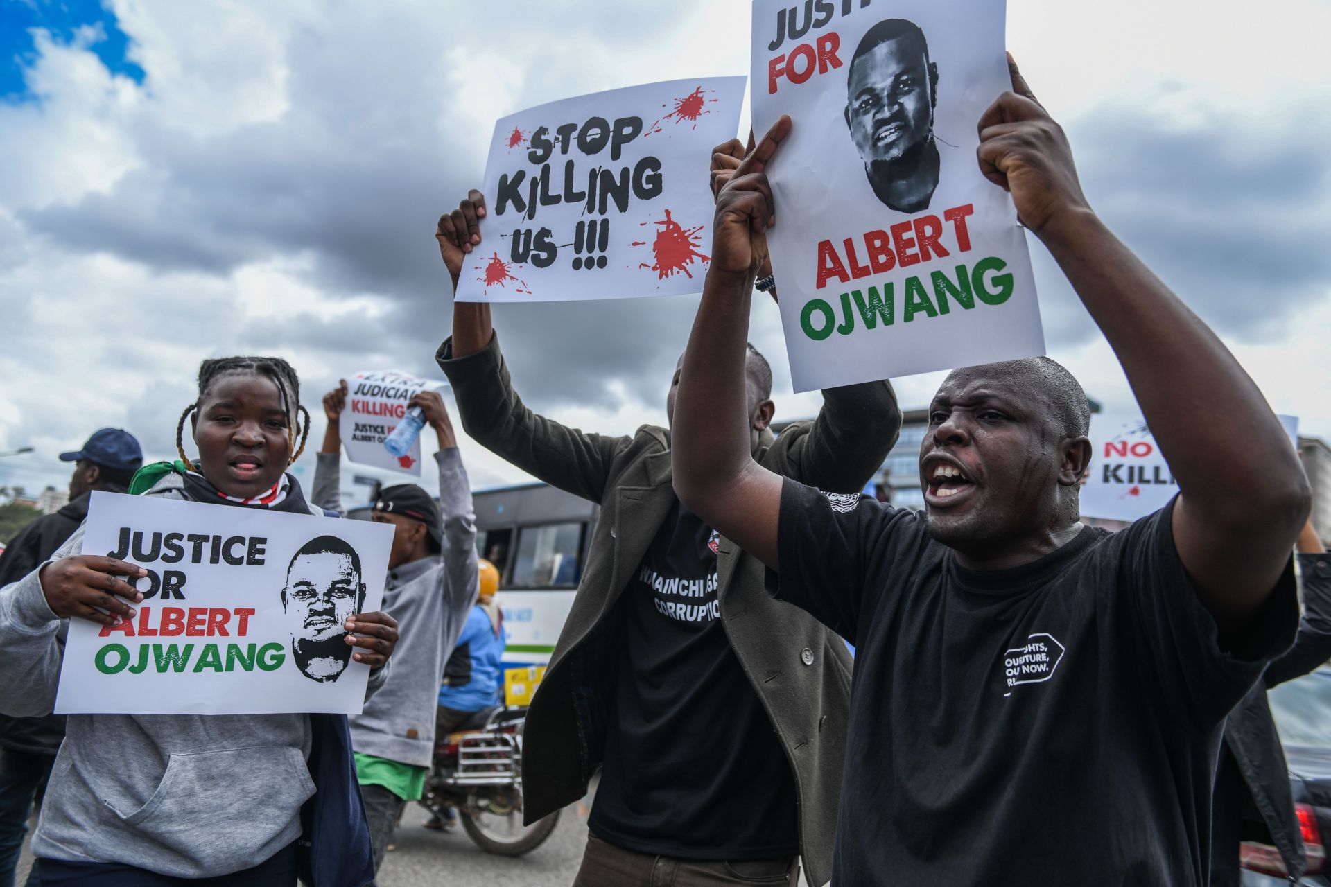 Kenyan demonstrators stage an anti-government protest in Nairobi - Source: Getty