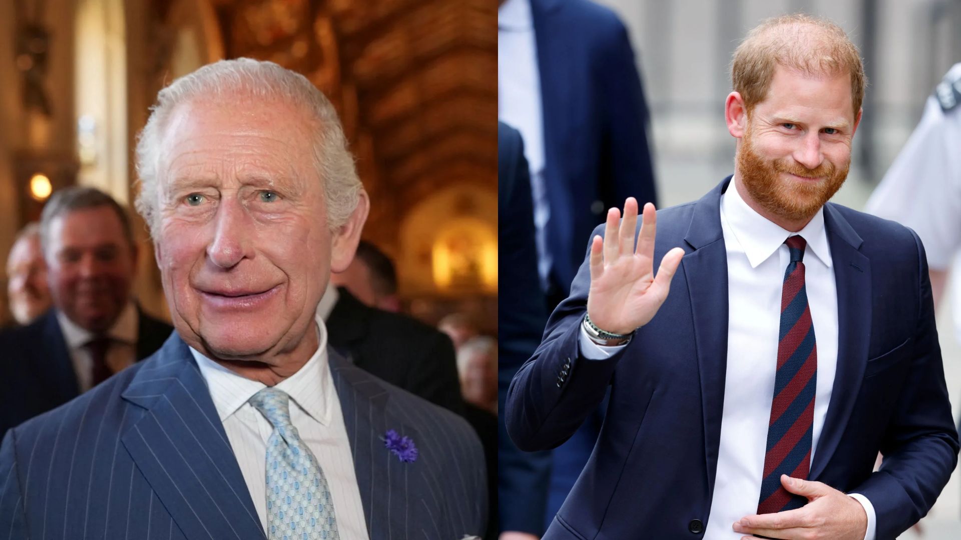 King Charles &amp; Prince Harry - Source: Photo by Maja Smiejkowska - WPA Pool/Getty Images, Photo by Max Mumby/Indigo/Getty Images